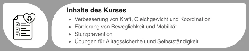 Inhalt der Kurse