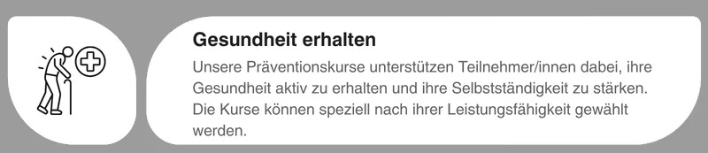 Gesundheit erhalten